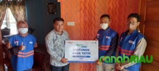  DT Peduli Riau salurkan bantuan biaya sekolah Anak Yatim dhuafa yang terdampak pandemi